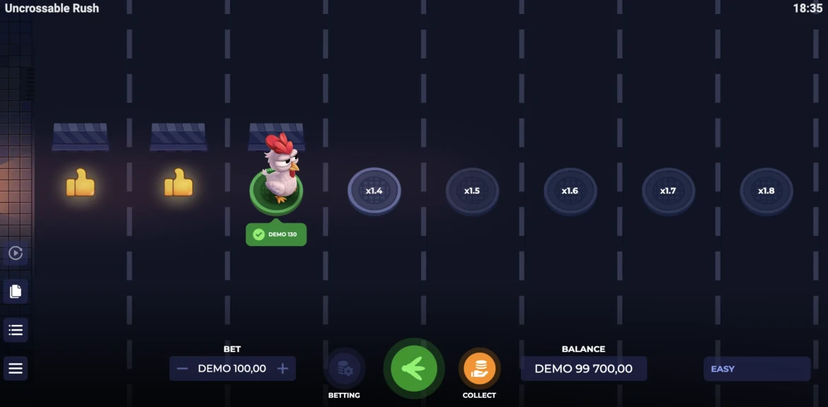 Uncrossable Rush